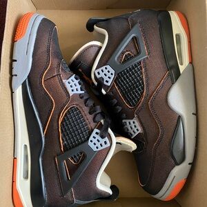 WMNS AIR JORDAN 4RETRO-SAIL/BLACKSTARFISH(SIZE 7)